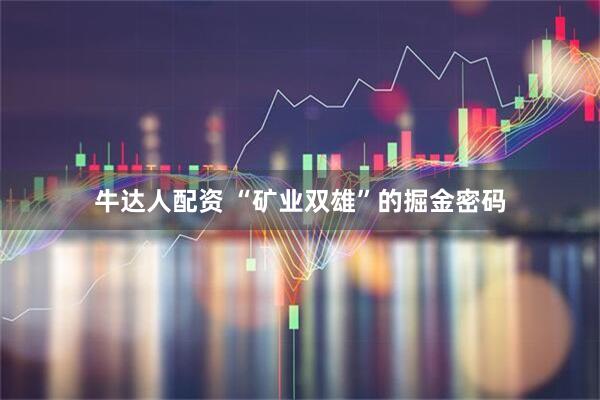 牛达人配资 “矿业双雄”的掘金密码